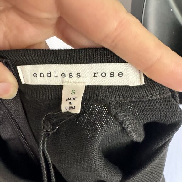 Endless Rose Whitney Tweed Chanel Style Dress Black And White Stripe Women’s S - Picture 7 of 10